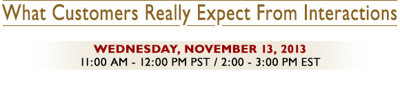 What Customers Really Expect From Interactions